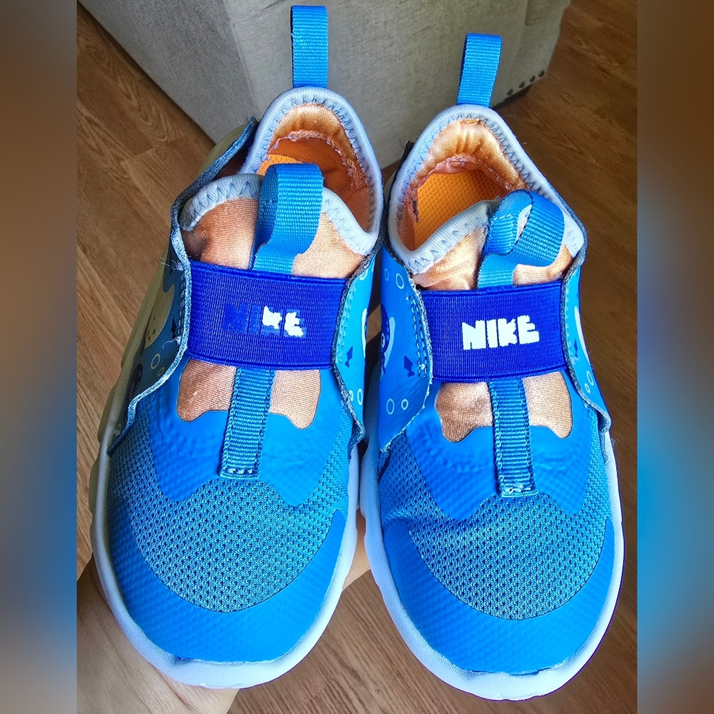Nike Flex Runner 2 Univ Blue/Summits White Toddler Kids Athletic Shoes, Sz 9C - Picture 2 of 8